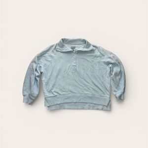 American Eagle Outfitters Women’s Oversized Light Blue Sweatshirt Size XS